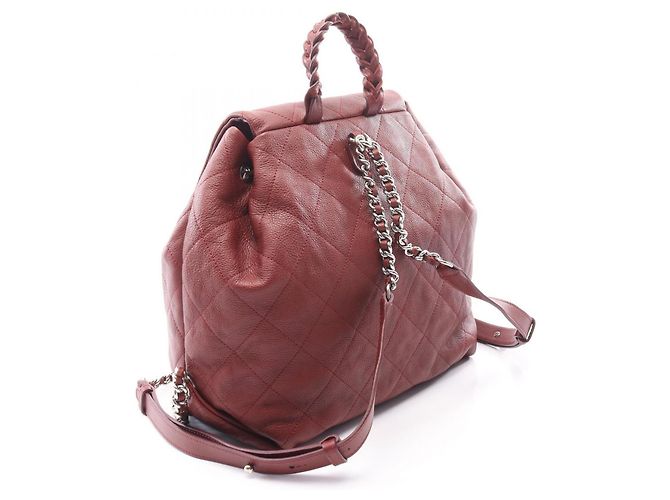 Zaino/Borsa Chanel Matelassé Bordò - vista 2