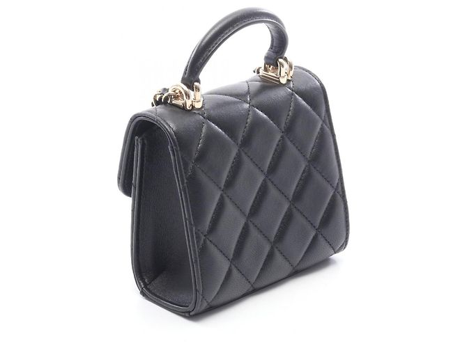 Timeless Chanel Mini Matelassé Chain Clutch Preto - vista 2