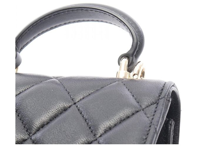 Timeless Chanel Mini Matelassé Chain Clutch Preto - vista 7