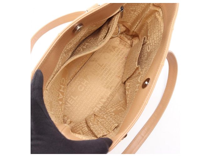Chanel Chocolate Bar Tote Bag Beige - Ansicht 3