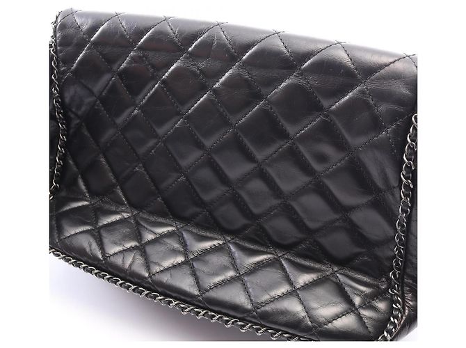 Timeless Borsa a tracolla Chanel Matelassé con catena Nero - vista 10