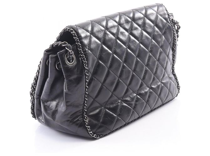 Timeless Borsa a tracolla Chanel Matelassé con catena Nero - vista 2