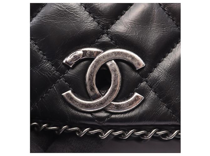Timeless Borsa a tracolla Chanel Matelassé con catena Nero - vista 7