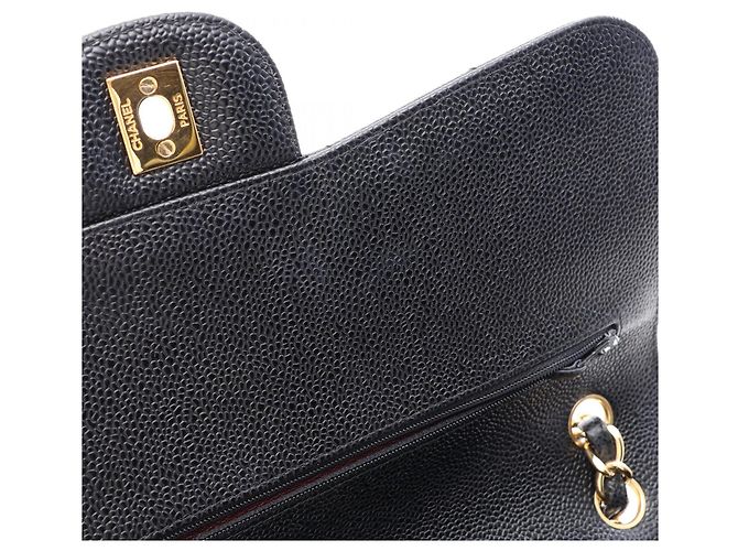 Timeless Borsa a tracolla Chanel Large Matelassé Classic Double Flap Nero - vista 11