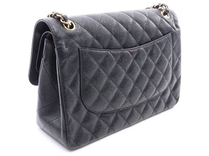 Timeless Borsa a tracolla Chanel Large Matelassé Classic Double Flap Nero - vista 2