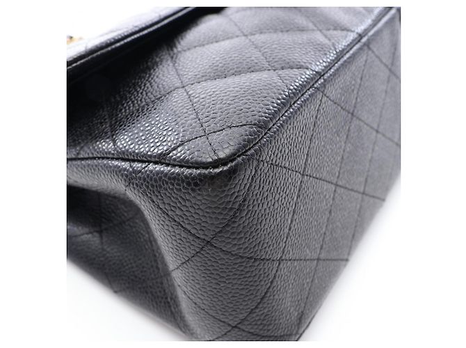 Timeless Borsa a tracolla Chanel Large Matelassé Classic Double Flap Nero - vista 7