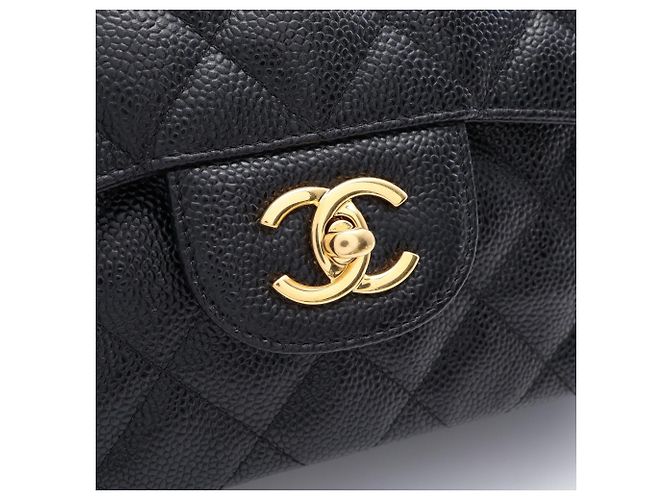 Timeless Borsa a tracolla Chanel Large Matelassé Classic Double Flap Nero - vista 8