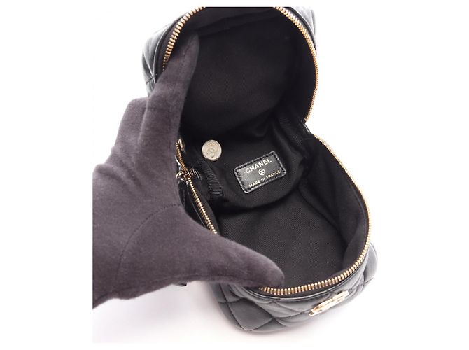 Borsa Chanel Matelassé con catena Second Bag Nero - vista 3