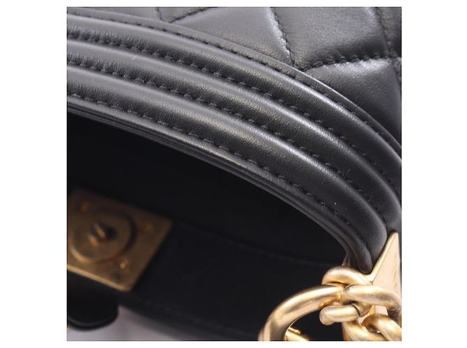 Le Boy Bolsa de Ombro 2-Way Chanel Boy Preto - vista 9