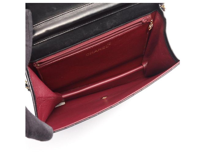Borsa a tracolla Chanel Matelassé Single Flap Nero - vista 3
