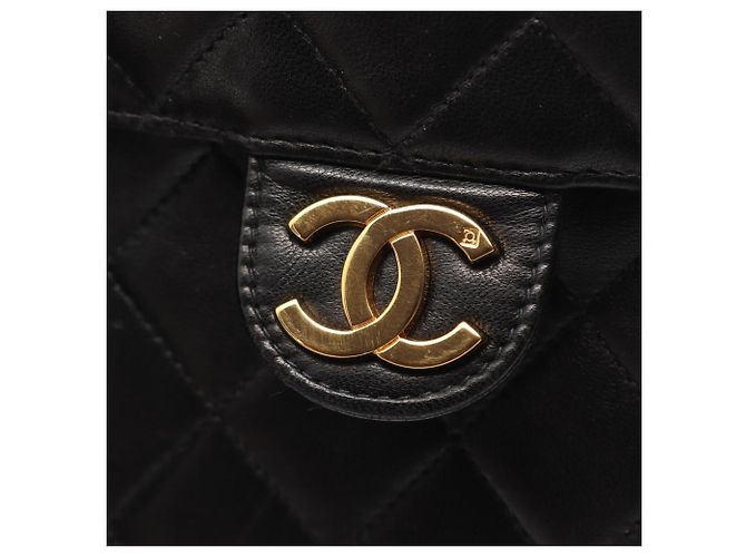 Borsa a tracolla Chanel Matelassé Single Flap Nero - vista 9