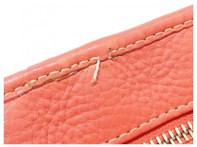 Bulgari Borsa Bvlgari in tela beige e arancione - vista 7