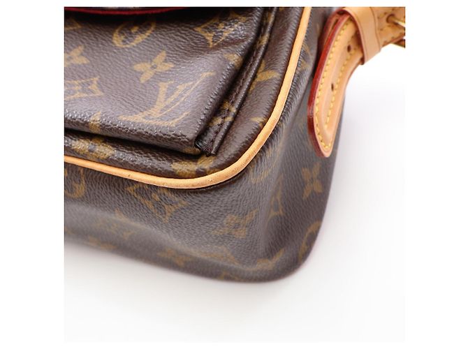 Borsa a tracolla Louis Vuitton Vivacite MM Marrone - vista 10