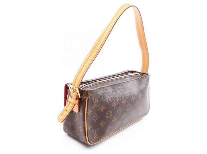 Borsa a tracolla Louis Vuitton Vivacite MM Marrone - vista 2