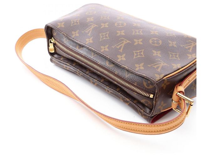 Borsa a tracolla Louis Vuitton Vivacite MM Marrone - vista 6