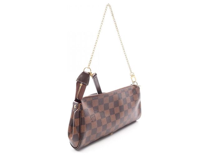 Borsa 2-Way Louis Vuitton Eva Damier Ebene Marrone - vista 2