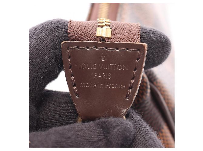 Borsa 2-Way Louis Vuitton Eva Damier Ebene Marrone - vista 4