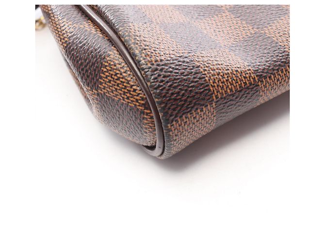 Borsa 2-Way Louis Vuitton Eva Damier Ebene Marrone - vista 7