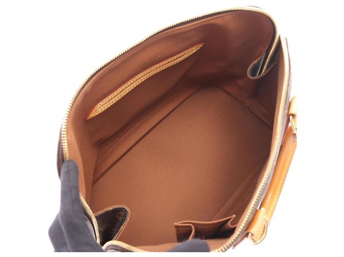 Borsa a mano Louis Vuitton Alma PM Monogram Marrone - vista 3