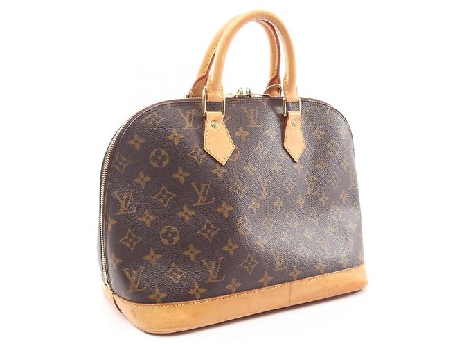 Borsa Louis Vuitton Alma PM Monogram Marrone - vista 2