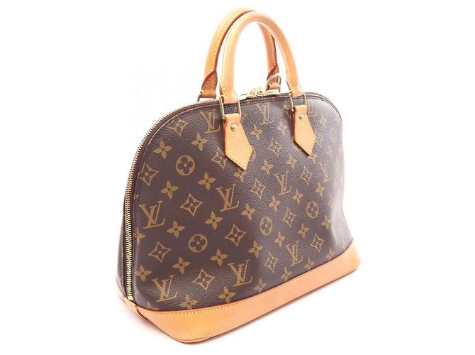 Borsa Louis Vuitton Alma PM Monogram Marrone - vista 2