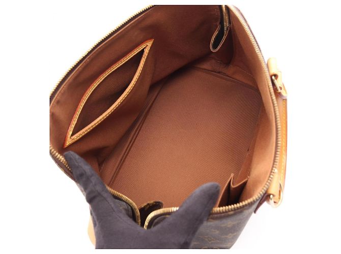 Borsa Louis Vuitton Alma PM Monogram Marrone - vista 3