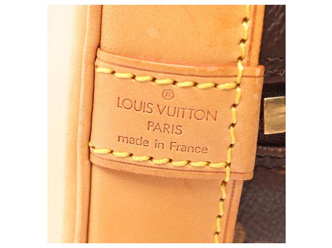 Borsa Louis Vuitton Alma PM Monogram Marrone - vista 4
