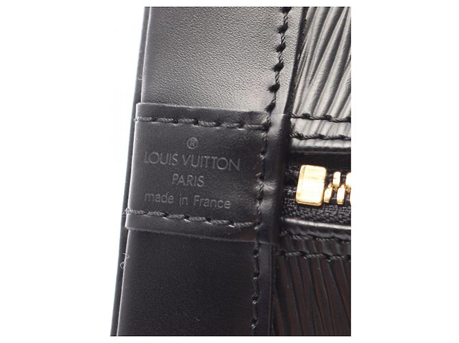 Borsa a mano Louis Vuitton Alma in pelle Epi nera Nero - vista 4