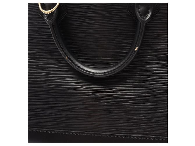 Borsa a mano Louis Vuitton Alma in pelle Epi nera Nero - vista 9
