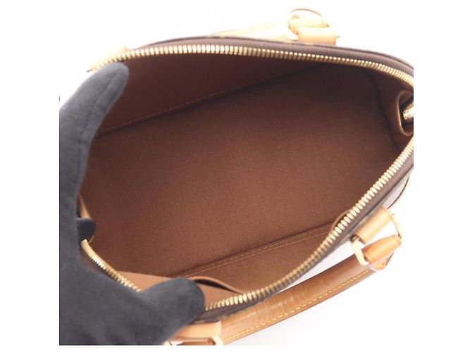 Borsa a mano 2-Way Louis Vuitton Alma BB Monogram Marrone - vista 3