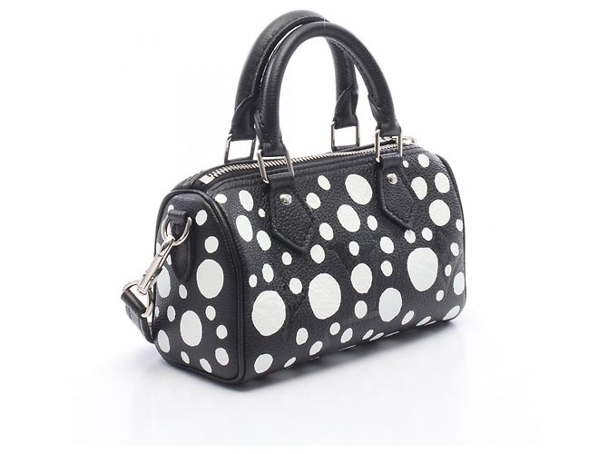 Borsa Louis Vuitton x YK Nano Speedy Infinity Dot Nero Bianco - vista 2