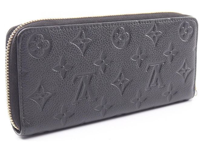 Louis Vuitton Portefeuille Clemence Monogram Empreinte Noir Long Wallet Nero - vista 2