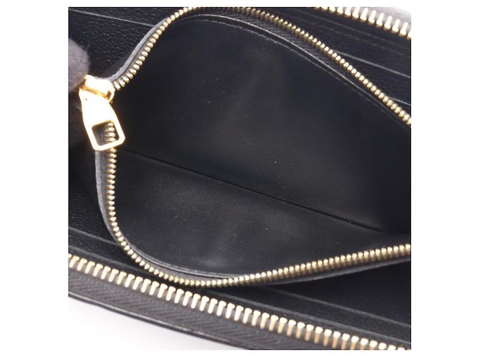 Louis Vuitton Portefeuille Clemence Monogram Empreinte Noir Long Wallet Nero - vista 6
