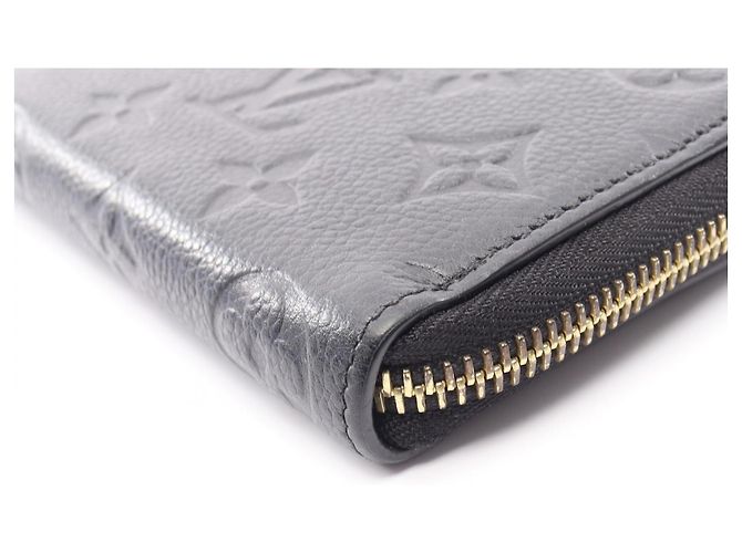 Louis Vuitton Portefeuille Clemence Monogram Empreinte Noir Long Wallet Nero - vista 7