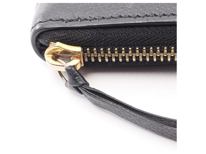 Louis Vuitton Portefeuille Clemence Monogram Empreinte Noir Long Wallet Nero - vista 8