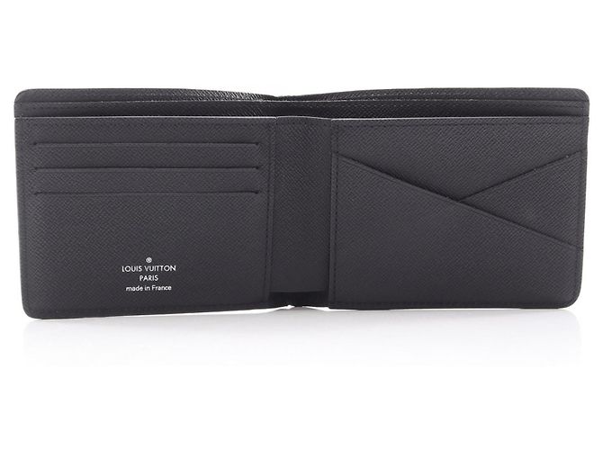 Louis Vuitton Epi Noir Bi-fold Wallet Black - view 3