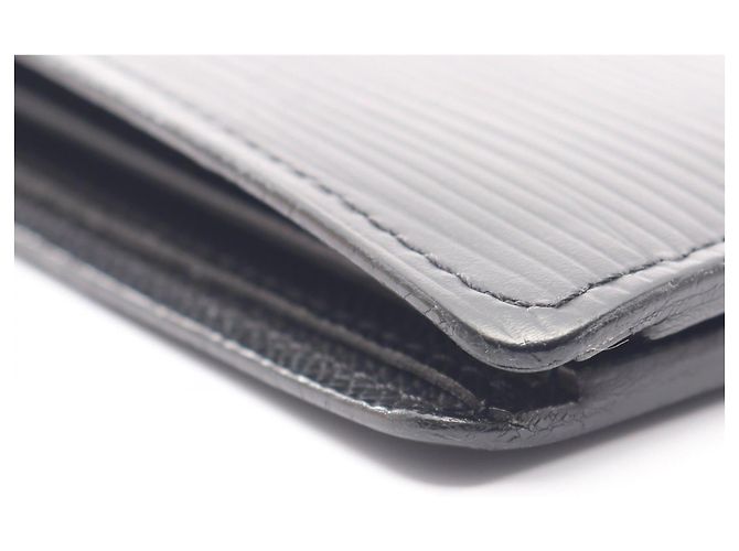 Louis Vuitton Epi Noir Bi-fold Wallet Black - view 7