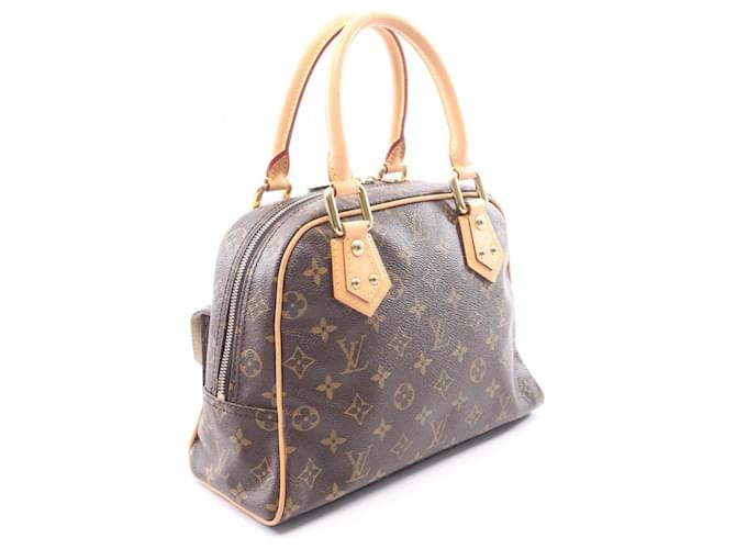 Borsa Louis Vuitton Manhattan PM Marrone - vista 2