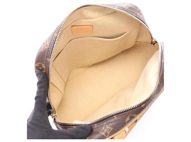 Borsa Louis Vuitton Manhattan PM Marrone - vista 3