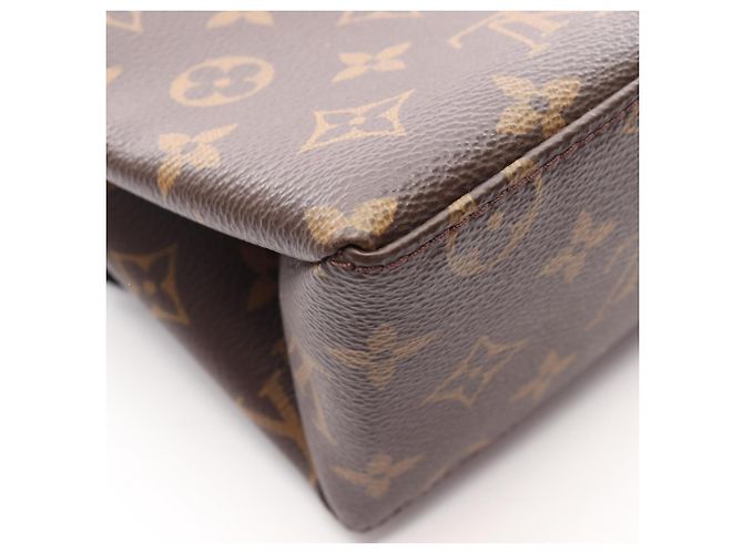 Borsa Louis Vuitton Marignan Monogram Noir Marrone Nero - vista 9