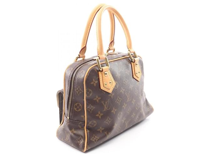 Borsa Louis Vuitton Manhattan PM Monogram Marrone - vista 2