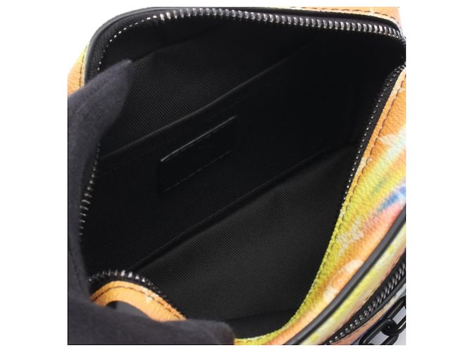 Borsa a tracolla Louis Vuitton Mini Soft Trunk Monogram Sunset Nero Multicolore - vista 3