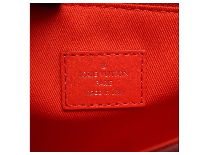 Borsa Louis Vuitton Monceau Distorted Epi XL Rouge Vermilion Rosso - vista 4