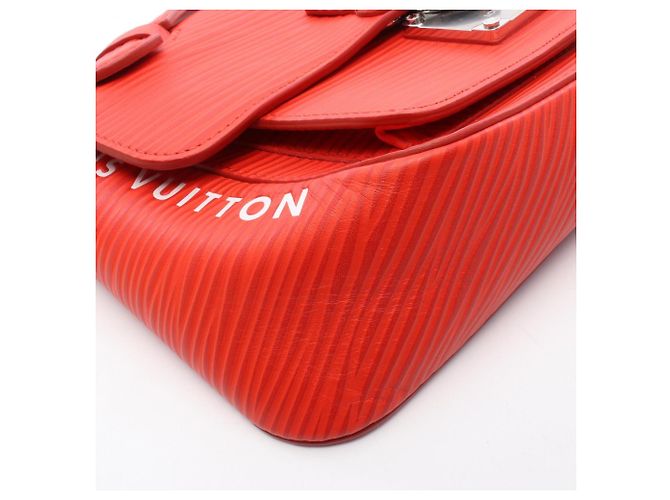 Borsa Louis Vuitton Monceau Distorted Epi XL Rouge Vermilion Rosso - vista 6