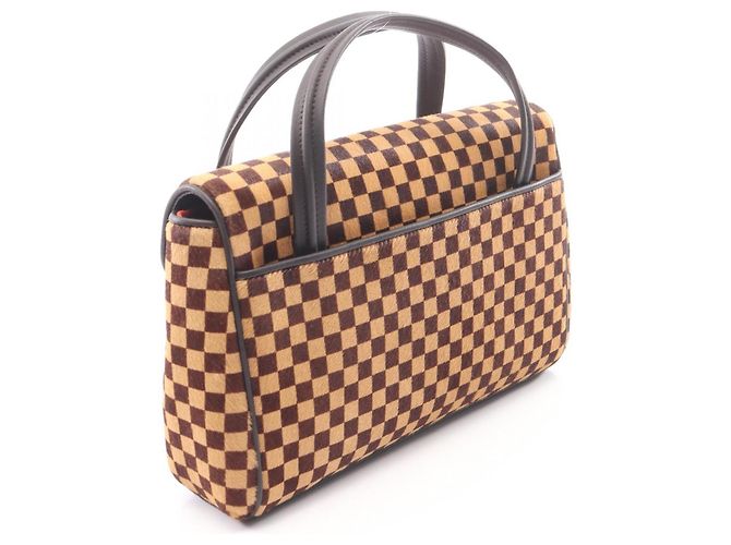 Borsa Louis Vuitton Lion Damier Sauvage Marrone - vista 2