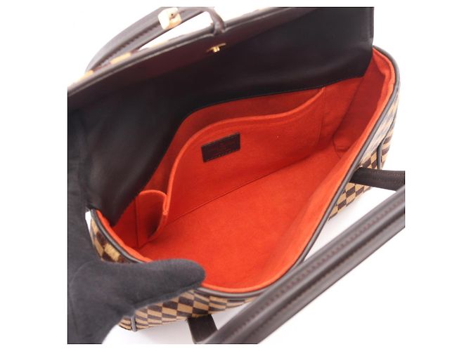 Borsa Louis Vuitton Lion Damier Sauvage Marrone - vista 3
