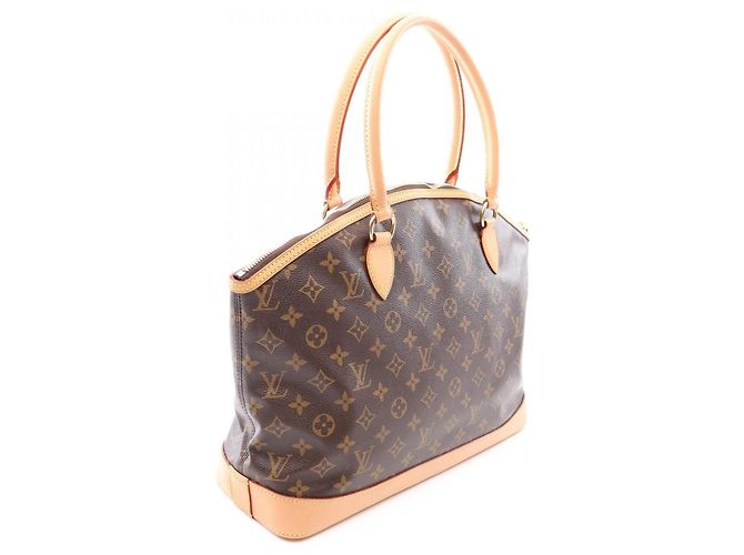 Borsa Tote Louis Vuitton Lockit Horizontal Marrone - vista 2