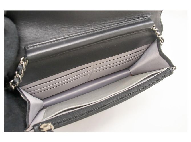 Chanel Wallet on Chain Lambskin 19 Nero - vista 4