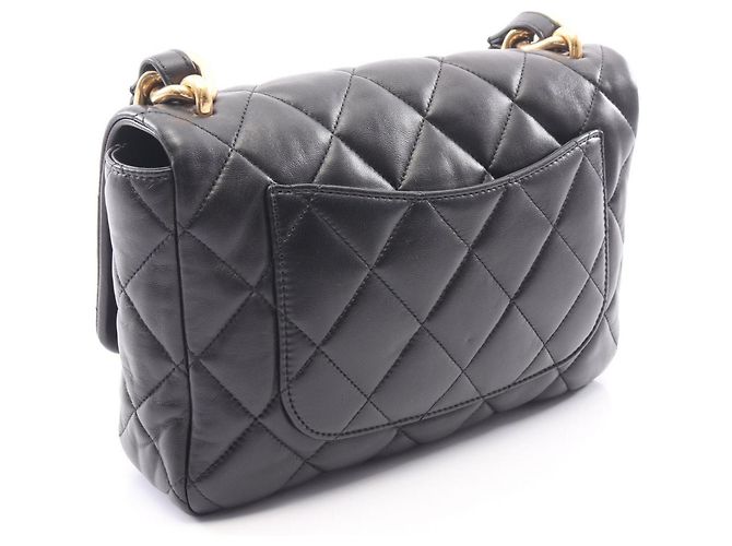 Timeless Borsa Chanel Large Flap Bag Matelassé Nero - vista 2