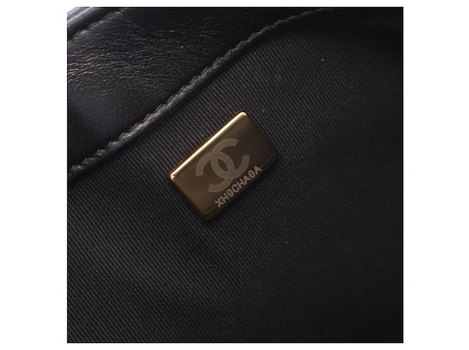 Timeless Borsa Chanel Large Flap Bag Matelassé Nero - vista 5